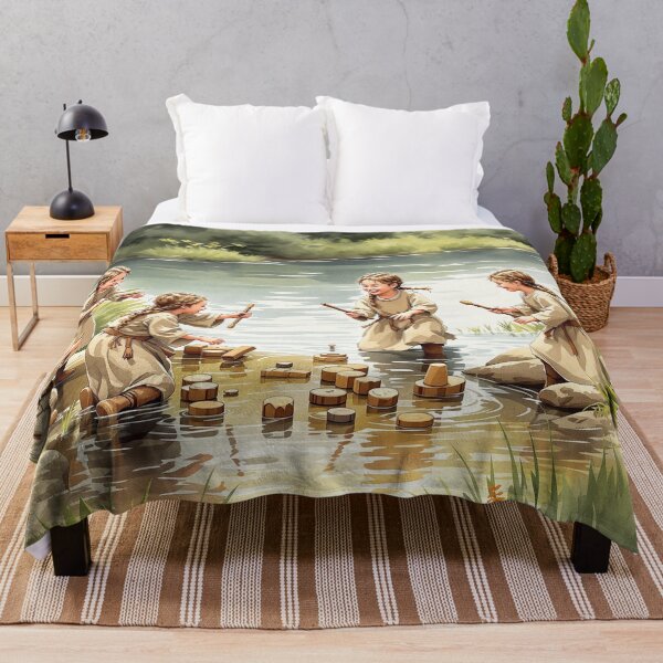 Item preview, Celtic children playing at the river designed and sold by jefboutique6150.