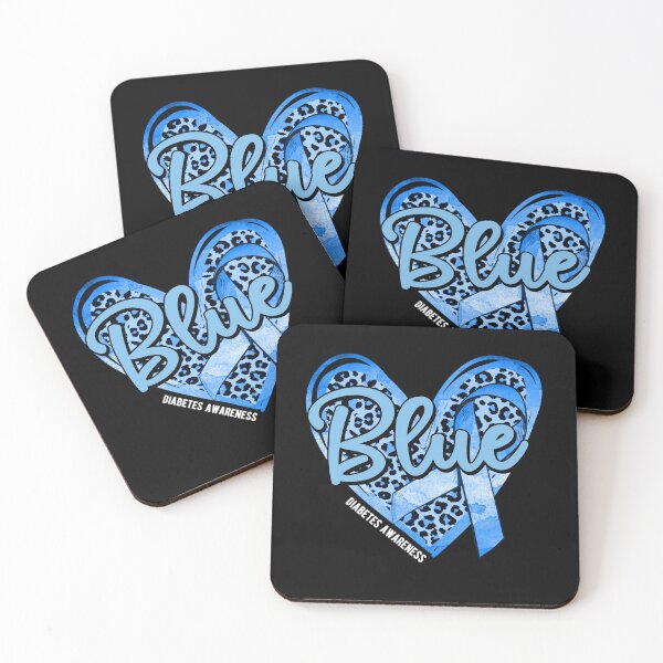 Item preview, Blue Heart Leopard Print Diabetes Awareness Ribbon Design Gifts designed and sold by Maniutek.
