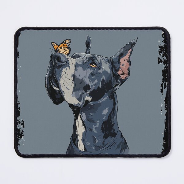 Item preview, Funny Great Dane and butterfly designed and sold by drizzd.