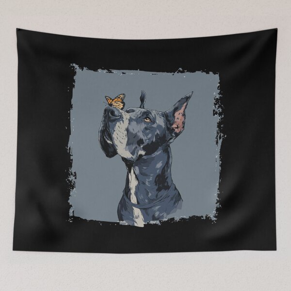 Item preview, Funny Great Dane and butterfly designed and sold by drizzd.