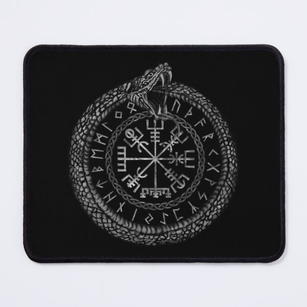 Item preview, Vegvisir With Ouroboros And Runes  	 designed and sold by sskdknogzd12.