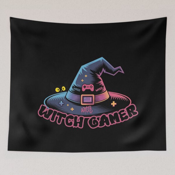 Item preview, Halloween Witch Hat - Witch Gamer with Cat designed and sold by PeteLawliiet.