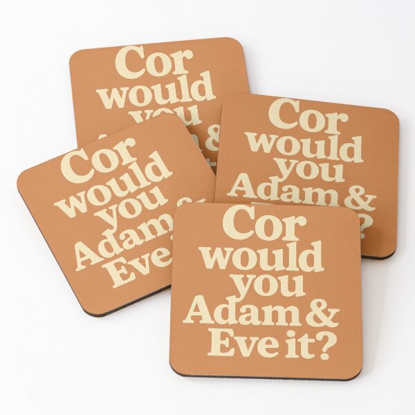 Item preview, Cor Would You Adam and Eve It – Funny Cockney Slang Retro Quote designed and sold by GarnerSupplyCo.