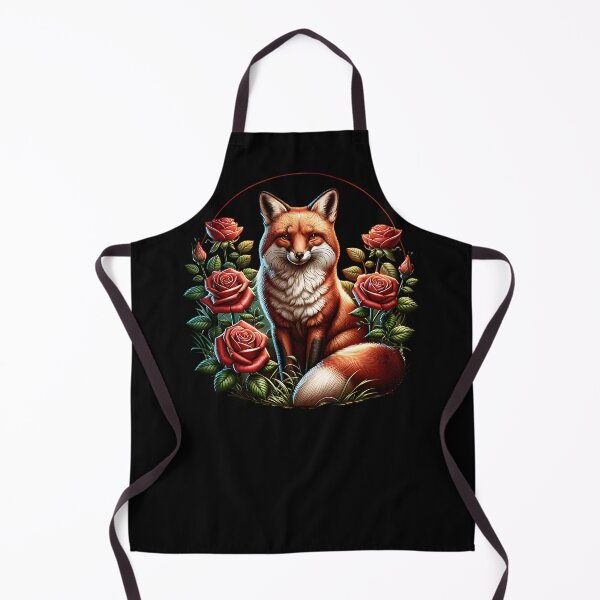 Item preview, Beautiful fox in roses. designed and sold by ReneMM.