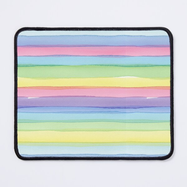 Item preview, watercolor rainbow stripes seamless pattern designed and sold by FirsttMeUp.