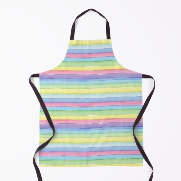Item preview, watercolor rainbow stripes seamless pattern designed and sold by FirsttMeUp.