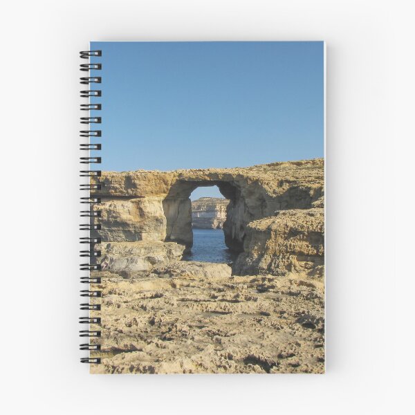 Item preview, Azure Window Arch Along Coastal Cliffs Over The Sea Under Clear Blue Sky designed and sold by Nmallia.