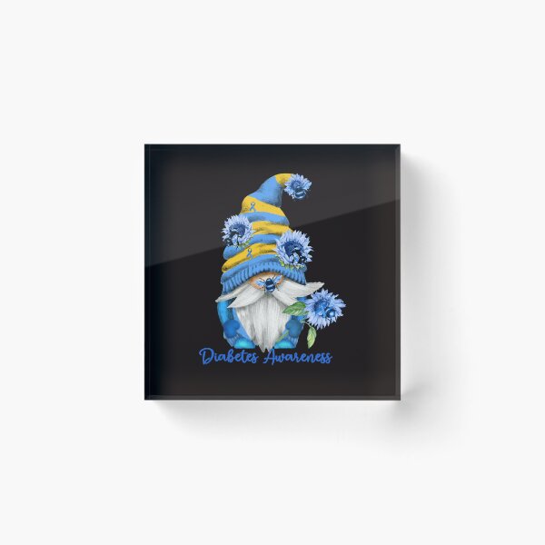 Item preview, Cute Gnome with Flowers and Ribbon Diabetes Awareness Design Gifts designed and sold by Maniutek.