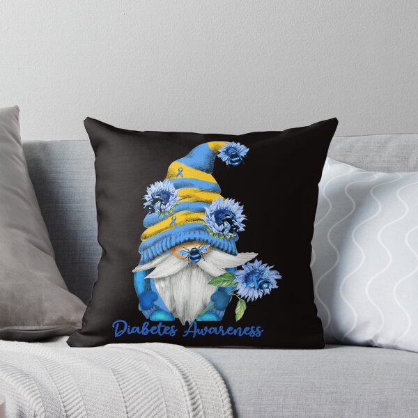 Item preview, Cute Gnome with Flowers and Ribbon Diabetes Awareness Design Gifts designed and sold by Maniutek.