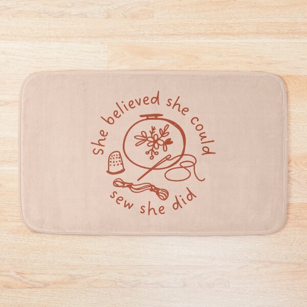 Item preview, She believed she could, sew she did designed and sold by cozy creatures council.
