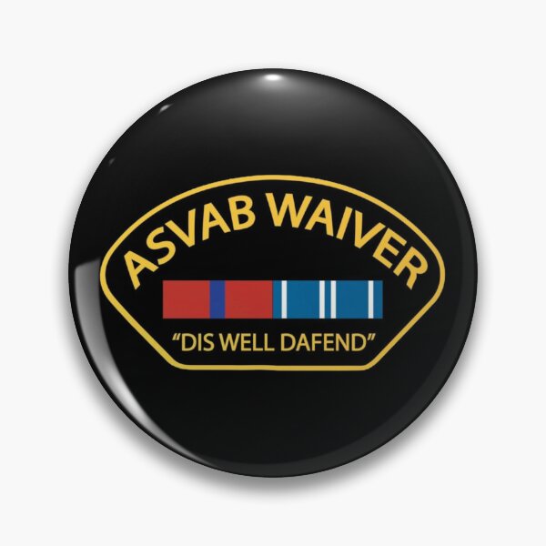 Item preview, ASVAB Waiver Patch – “Dis Well Dafend” Funny Military Meme Design designed and sold by getpressedshirt.