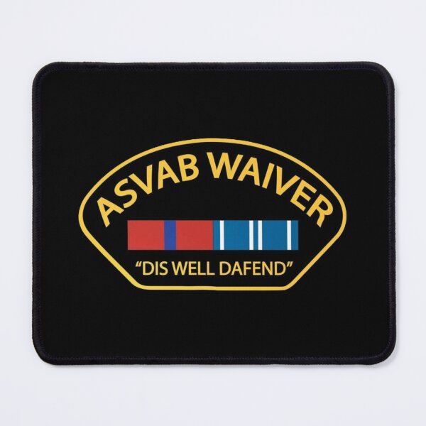 Item preview, ASVAB Waiver Patch – “Dis Well Dafend” Funny Military Meme Design designed and sold by getpressedshirt.