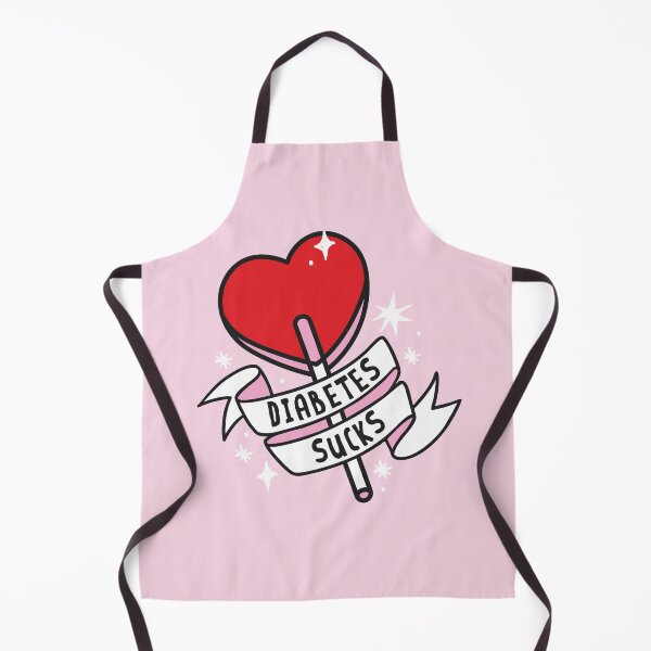 Item preview, Diabetes Sucks – Heart Lollipop Diabetes Design - Diabetes Humor designed and sold by HotFluff.