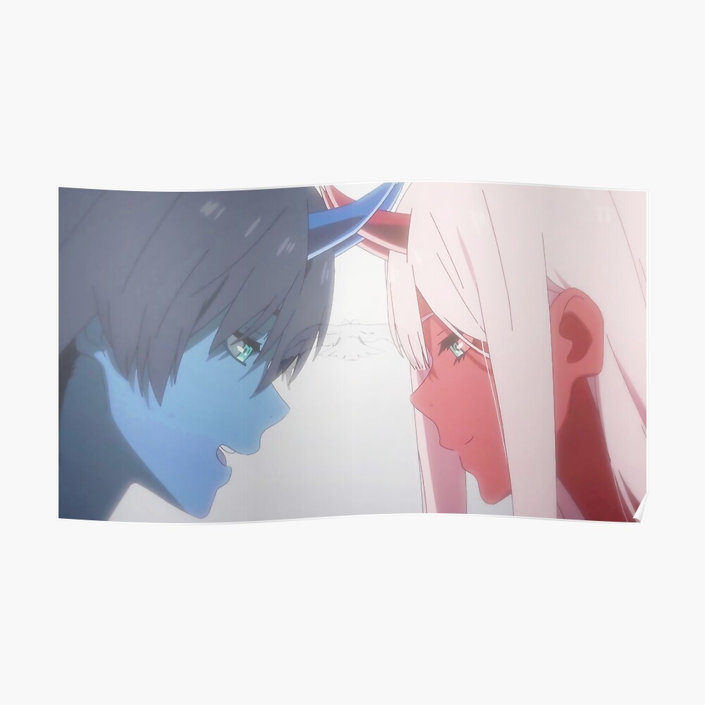 Hiro And Zero Two Sticker By Shiromaru Redbubble