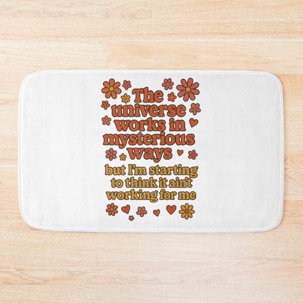 Item preview, The universe works in mysterious ways -ajr inspired retro quote designed and sold by Rick and Jess.