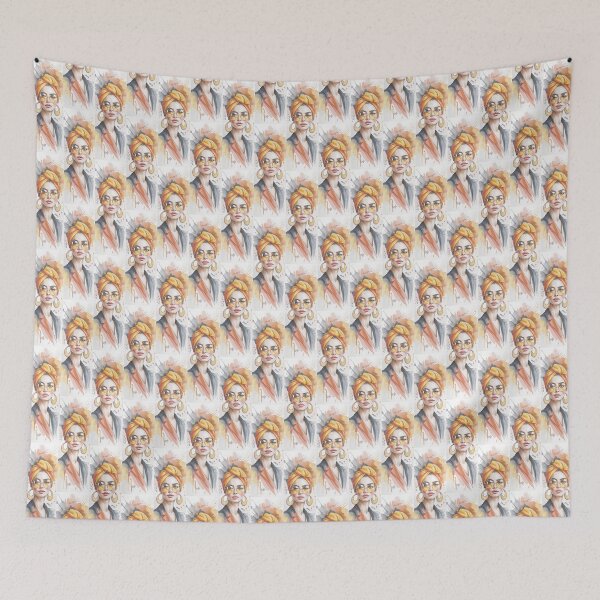 Item preview, Bold Turban Woman Watercolor Art By Merch, Limited Edition designed and sold by COOPERFRINK.