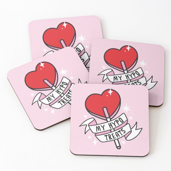 Item preview, My Hypo Treats – Heart Lollipop Diabetes Design - Diabetes Humor designed and sold by HotFluff.