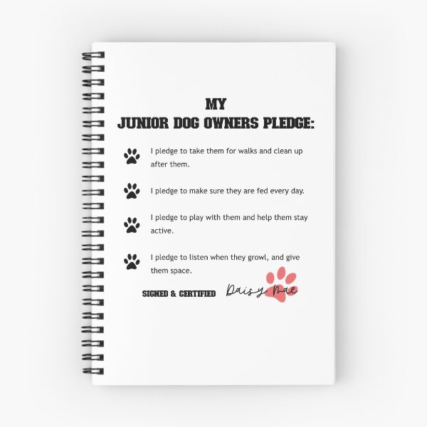 Item preview, Junior Dog Owners pledge designed and sold by Nachturne.