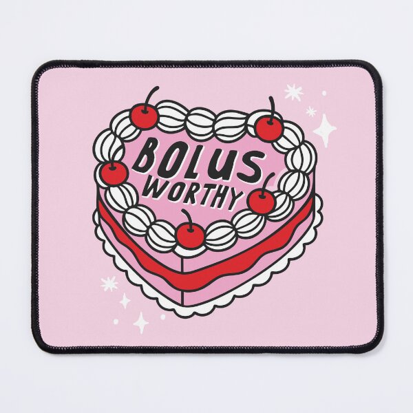 Item preview, Bolus Worthy – Heart Cake Diabetes Design - Diabetes Humor designed and sold by HotFluff.