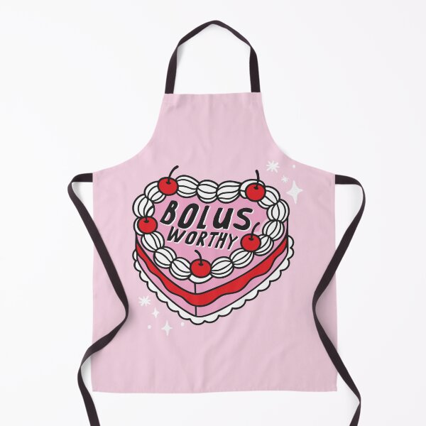 Item preview, Bolus Worthy – Heart Cake Diabetes Design - Diabetes Humor designed and sold by HotFluff.