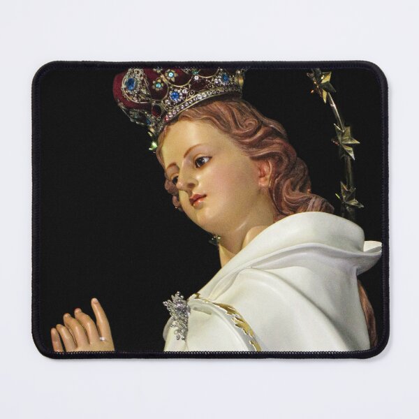 Item preview, Statue Of Virgin Mary Praying In Crown With Halo Of Stars At Night designed and sold by Nmallia.