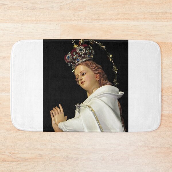 Item preview, Statue Of Virgin Mary Praying In Crown With Halo Of Stars At Night designed and sold by Nmallia.