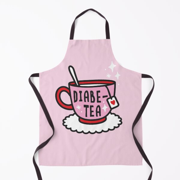 Item preview, Diabe-Tea – Pink Mug Illustration - Diabetes Humor designed and sold by HotFluff.