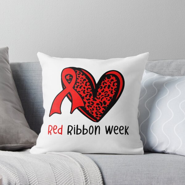 Item preview, Red Ribbon Week – Leopard Heart Awareness Ribbon Drug-Free  designed and sold by Alluka Brand.