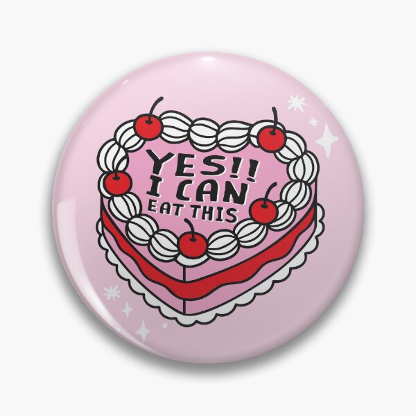 Item preview, Yes!! I Can Eat This – Diabetic Cake Illustration - Diabetes Humor designed and sold by HotFluff.