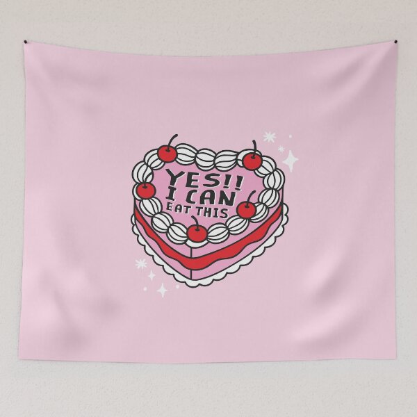 Item preview, Yes!! I Can Eat This – Diabetic Cake Illustration - Diabetes Humor designed and sold by HotFluff.