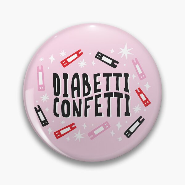 Item preview, Diabetti Confetti – Fun Pink Diabetic Test Strip Illustration - Diabetes Humor designed and sold by HotFluff.