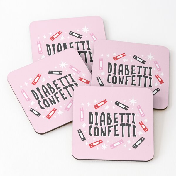 Item preview, Diabetti Confetti – Fun Pink Diabetic Test Strip Illustration - Diabetes Humor designed and sold by HotFluff.