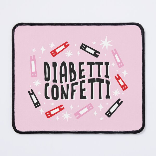 Item preview, Diabetti Confetti – Fun Pink Diabetic Test Strip Illustration - Diabetes Humor designed and sold by HotFluff.