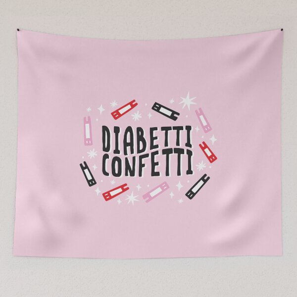 Item preview, Diabetti Confetti – Fun Pink Diabetic Test Strip Illustration - Diabetes Humor designed and sold by HotFluff.