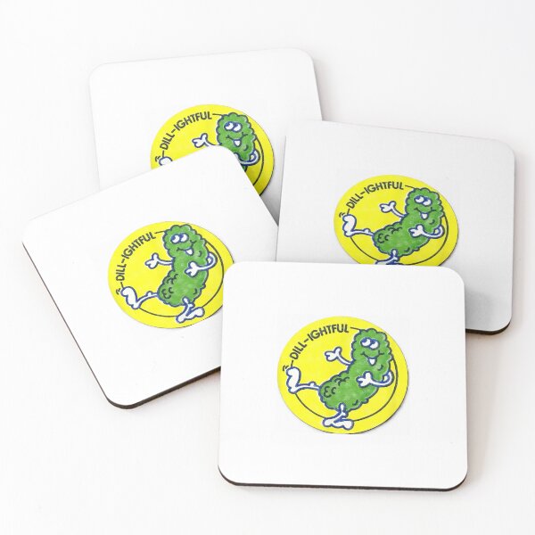 Item preview, Retro Trend Scratch and Sniff Sticker Dill-ightful Dill Pickle designed and sold by RadYogaGirl.