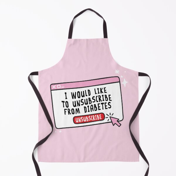 Item preview, Unsubscribe From Diabetes – Funny Pink Computer Window Illustration - Diabetes Humor designed and sold by HotFluff.