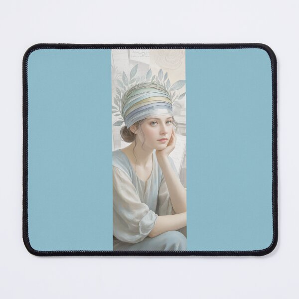 Item preview, Vintage Portrait With Floral Headpiece By Merch, Limited Edition designed and sold by COOPERFRINK.