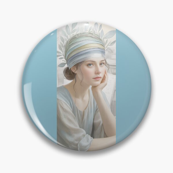 Item preview, Vintage Portrait With Floral Headpiece By Merch, Limited Edition designed and sold by COOPERFRINK.