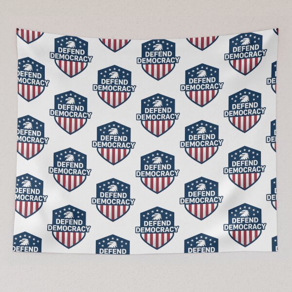 Item preview, Defend Democracy | Eagle Shield Patriotic Emblem designed and sold by techdave.