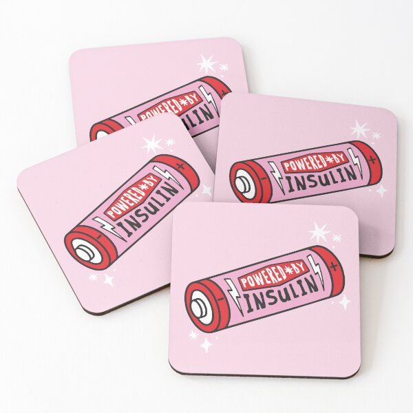 Item preview, Powered by Insulin Battery – Fun Diabetes Awareness Design - Diabetes Humor designed and sold by HotFluff.