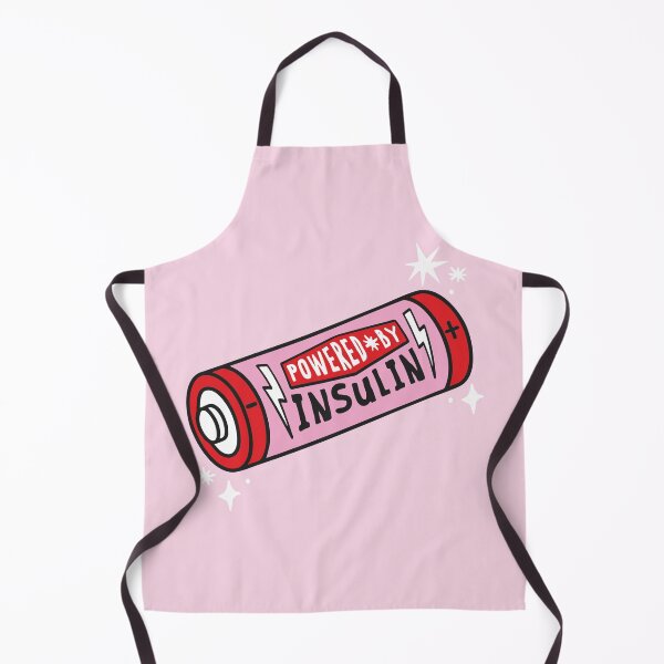 Item preview, Powered by Insulin Battery – Fun Diabetes Awareness Design - Diabetes Humor designed and sold by HotFluff.