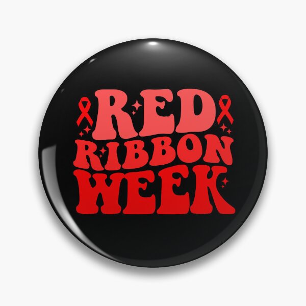 Item preview, Red Ribbon Week – Retro Bold Drug-Free Awareness  designed and sold by Alluka Brand.