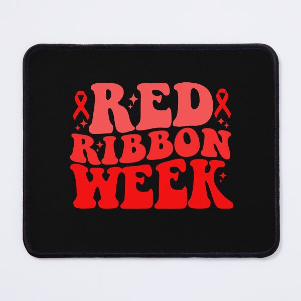 Item preview, Red Ribbon Week – Retro Bold Drug-Free Awareness  designed and sold by Alluka Brand.
