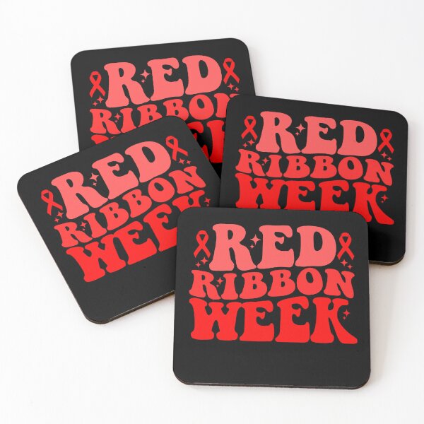 Item preview, Red Ribbon Week – Retro Bold Drug-Free Awareness  designed and sold by Alluka Brand.