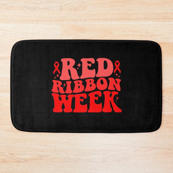 Item preview, Red Ribbon Week – Retro Bold Drug-Free Awareness  designed and sold by Alluka Brand.