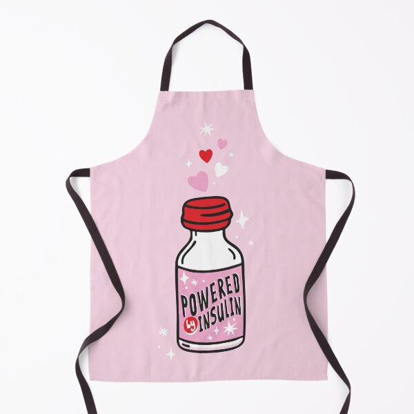 Item preview, Powered by Insulin – Cute Diabetes Awareness Design - Diabetes Humor designed and sold by HotFluff.