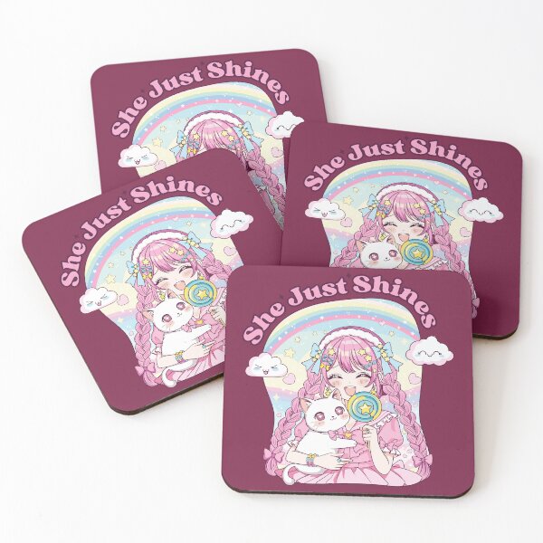 Item preview, Pastel Aesthetic Japanese Kawaii Cat Decora Anime Girl designed and sold by FemmePod.