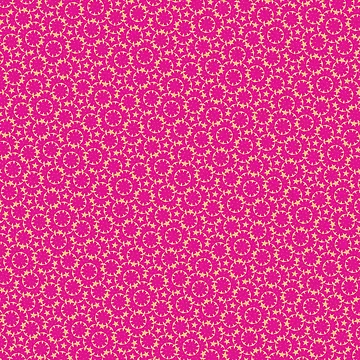 Artwork thumbnail, Stars Circles and Flowers Raspberry Pattern by memendesign