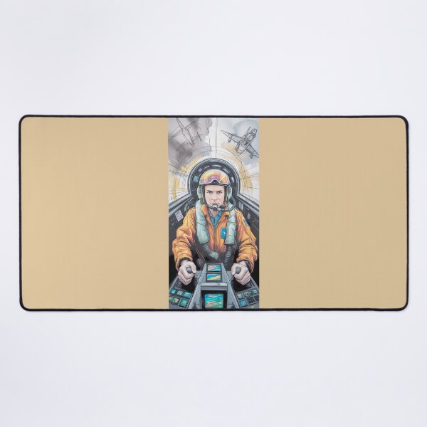 Item preview, Watercolor Fighter Pilot Cockpit Art By Merch, Limited Edition designed and sold by COOPERFRINK.