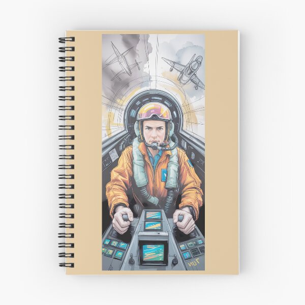 Item preview, Watercolor Fighter Pilot Cockpit Art By Merch, Limited Edition designed and sold by COOPERFRINK.